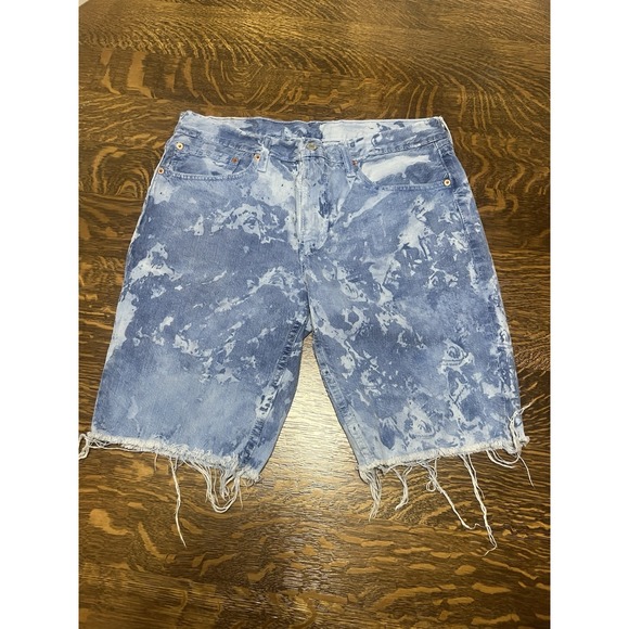 Levi's Other - Levi's 511 Denim Shorts Mens 34 Acid Wash Bleach Splatter Cut Off‎